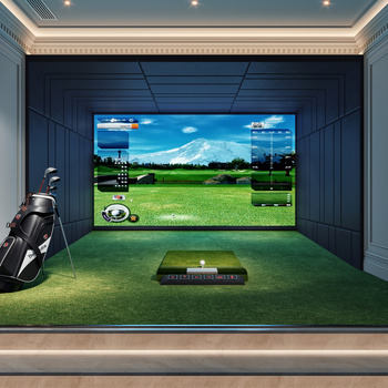 现代室内高尔夫娱乐室