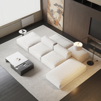 ART NOVA 现代沙发茶几组合3d模型