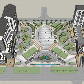 新中式商业广场