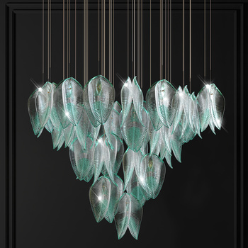 现代装饰水晶吊灯3d模型