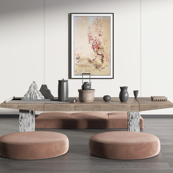 新中式茶桌凳