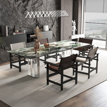 现代风格餐桌椅组合3d模型