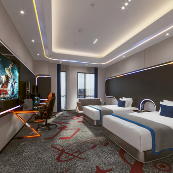 现代电竞酒店客房卫生间3d模型