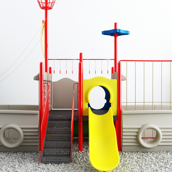 现代儿童游乐场3d模型