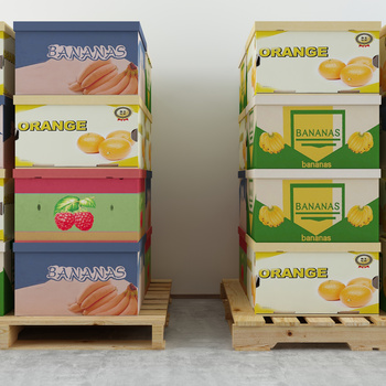 食品包装箱3d模型