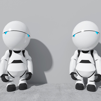 现代卡通机器人