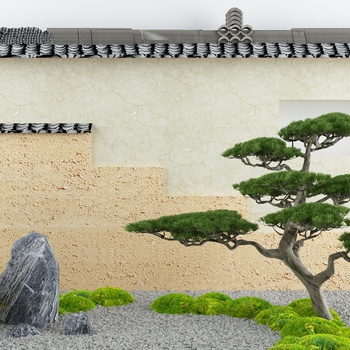 新中式庭院围墙