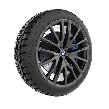 现代宝马汽车轮胎3d模型
