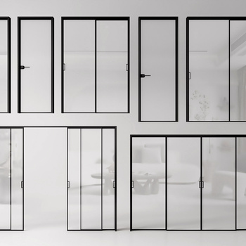 现代玻璃推拉门