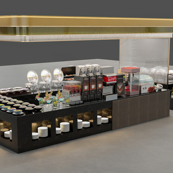 现代自助餐吧台