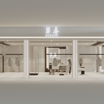 现代服装店3d模型