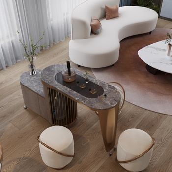 现代茶桌椅3d模型