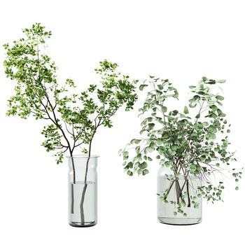 吊钟花瓶绿植3d模型