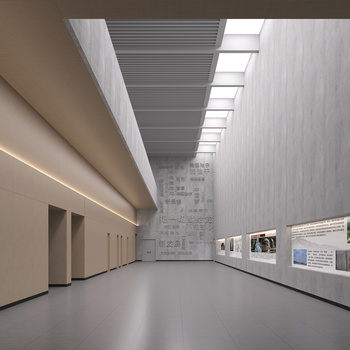 现代文化展厅su模型