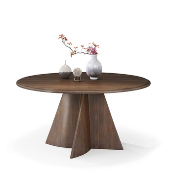 北欧实木餐桌3d模型