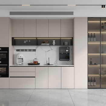 艺术涂料3d现代轻奢台灯台灯组合3d现代医院展厅3d现代公共卫生间3d