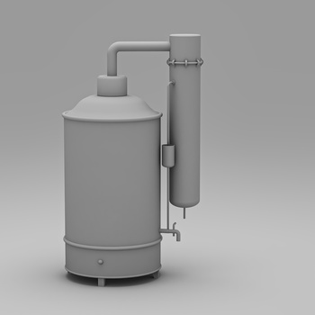 现代电热蒸馏水器