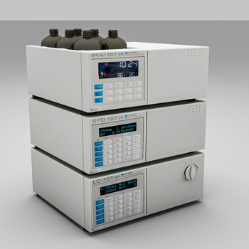 现代高效液相色谱仪3d模型