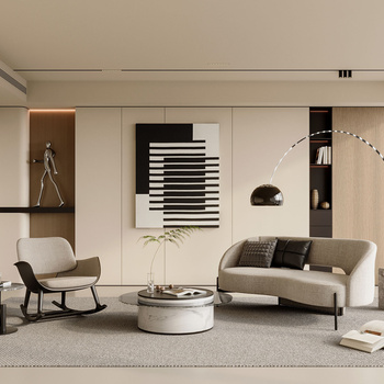 Minotti 现代客厅3d模型