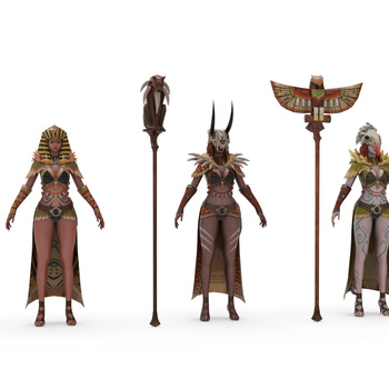 虚拟人物埃及神女3d模型