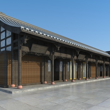 中式古建筑3d模型下载