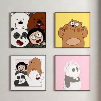 现代卡通趣味装饰画挂画3d模型下载