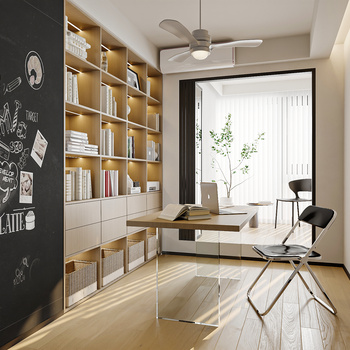 现代书房3d模型
