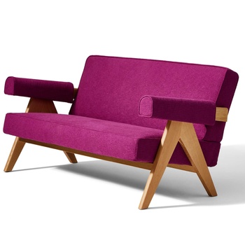 cassina 现代紫红色沙发