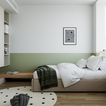 现代简约儿童卧室3d模型