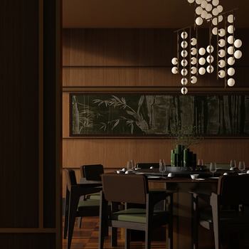 G.ART集艾设计 新中式餐厅包间3d模型