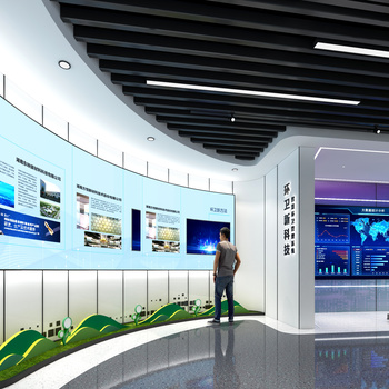 现代科技展厅3d模型
