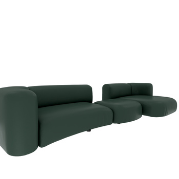 baxter 现代多人沙发3d模型