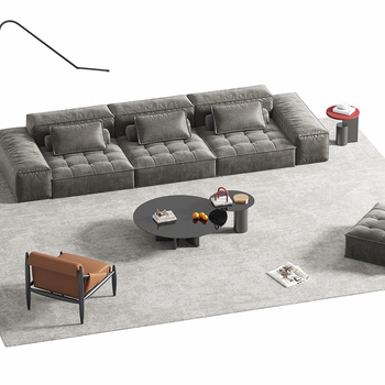 现代客厅组合沙发