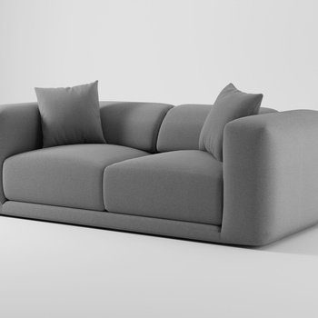 现代双人沙发 3d模型