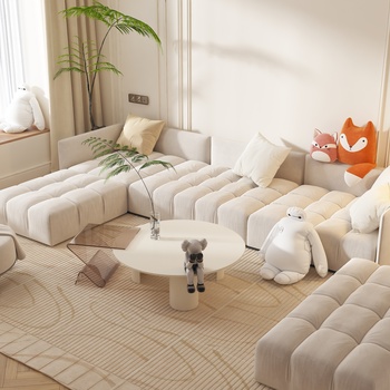 林氏木业 现代沙发茶几组合3d模型