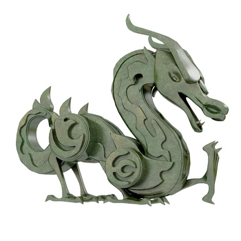 龙摆件 青铜龙雕塑 虎符su模型