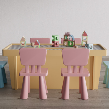 现代儿童桌椅 