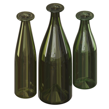 现代玻璃花瓶3d模型