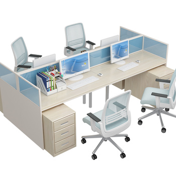 办公桌椅组合3d模型