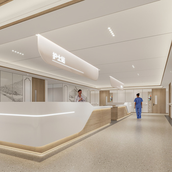 中医院大厅3d模型