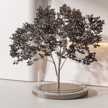 植物雕塑3d模型