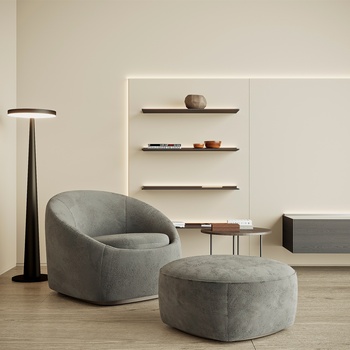 Minotti米洛提 现代单人沙发3d模型