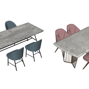 现代餐厅餐桌椅
