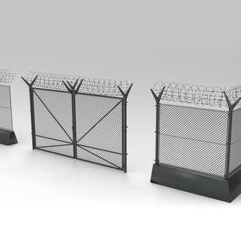 栅栏铁丝网3d模型