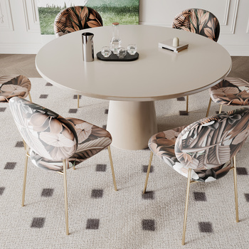 法式餐桌椅3d模型