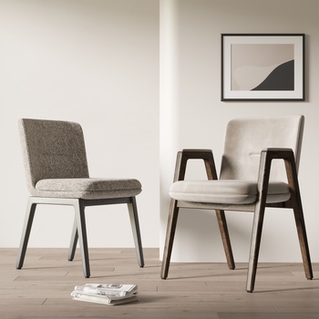现代餐椅3d模型