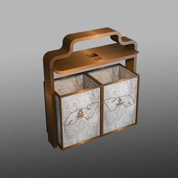 现代垃圾箱3d模型