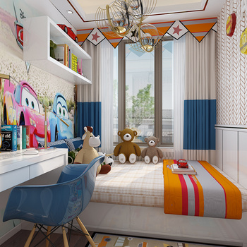现代loft榻榻米儿童房3d模型
