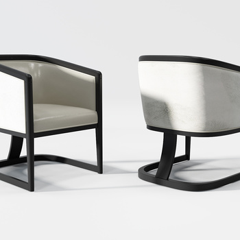 新波普 新中式餐椅3d模型