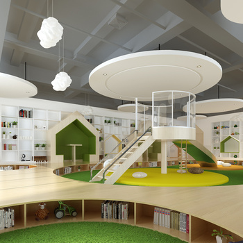 幼儿园儿童图书室3d模型